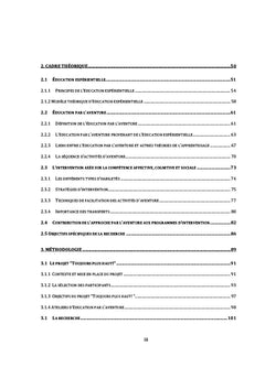 L'intervention éducative par l'approche de la nature et de l'aventure