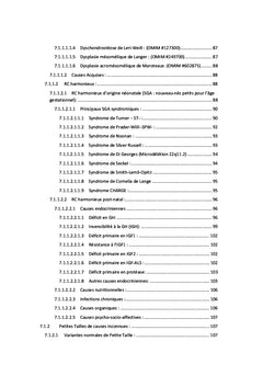 La Petite Taille de l'Enfant & ses Différentes Etiologies