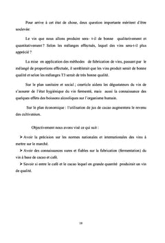 Fabrication du vin A base du jus de cafe et cacao