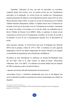 TICe et APC: Perceptions des enseignants de cote-d'Ivoire