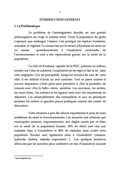 Proposition d'un plan d'amenagement durablede Selembao et Bumbu
