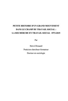 Histoire de la recherche "en"