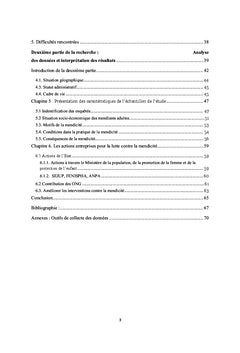 Determinants de la mendicite des adultes dans la Capitale du Niger