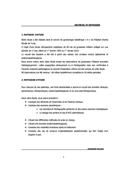 La grossesse molaire: particularites cliniques et pronostiques