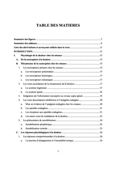 Douleur et utilisation des morphiniques chez les oiseaux