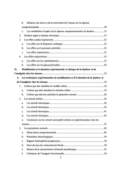 Douleur et utilisation des morphiniques chez les oiseaux