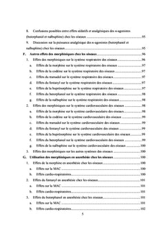Douleur et utilisation des morphiniques chez les oiseaux