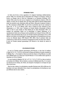 Reproduction, régime alimentaire et comportement du Serin cini