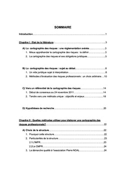 Cartographie des risques en santé: vers un consensus national?