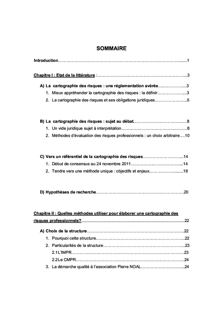Cartographie des risques en santé: vers un consensus national?