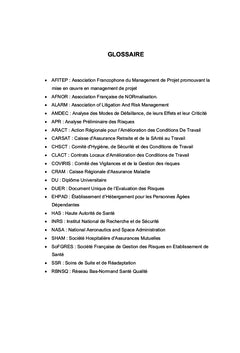 Cartographie des risques en santé: vers un consensus national?