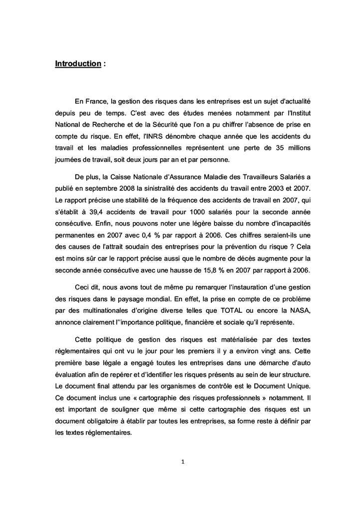 Cartographie des risques en santé: vers un consensus national?