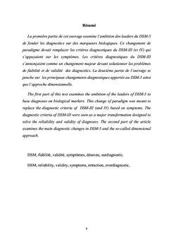 DSM: fiabilite et validite des diagnostics