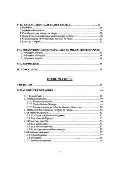 Impact des facteurs professionnels sur le risque cardiovasculaire