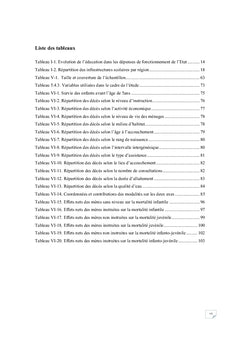Education de la mere et mortalite des enfants au Senegal