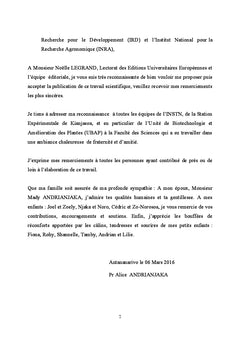 Developpement rapide des lignees de riz et maïs A caracteres desires