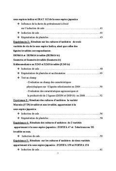 Developpement rapide des lignees de riz et maïs A caracteres desires