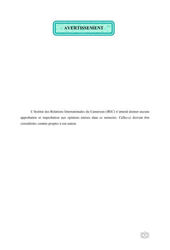L'insertion socio-économique des réfugiés urbains au Cameroun.