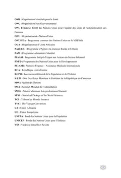 L'insertion socio-économique des réfugiés urbains au Cameroun.