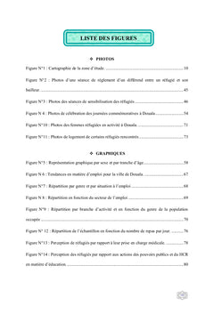 L'insertion socio-économique des réfugiés urbains au Cameroun.