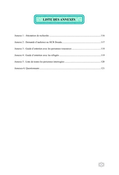 L'insertion socio-économique des réfugiés urbains au Cameroun.