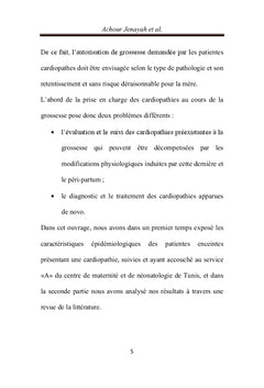 Profil epidemiologique des femmes enceintes cardiaques A Tunis