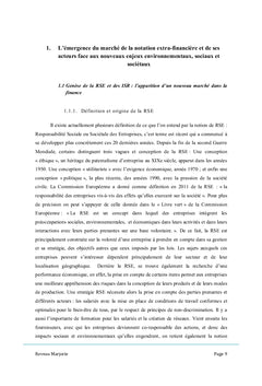Les agences de notation extra-financiere et leur objectivite