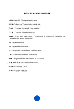 Impact socio economique de SOS Villages d'enfants Cameroun