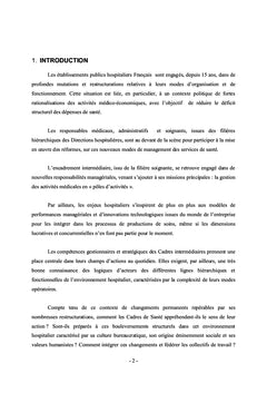 Le management stratégique des cadres hospitaliers en mutation