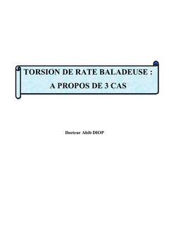 Torsion de rate baladeuse