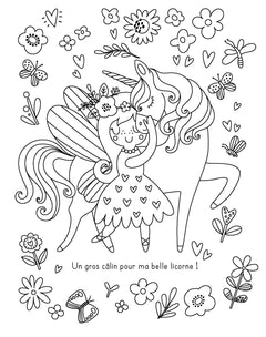 Fées et Licornes - Mes planches d'artiste à colorier