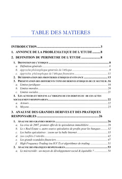 L'ethique en finance