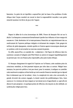L'ethique en finance