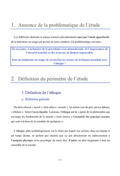 L'ethique en finance