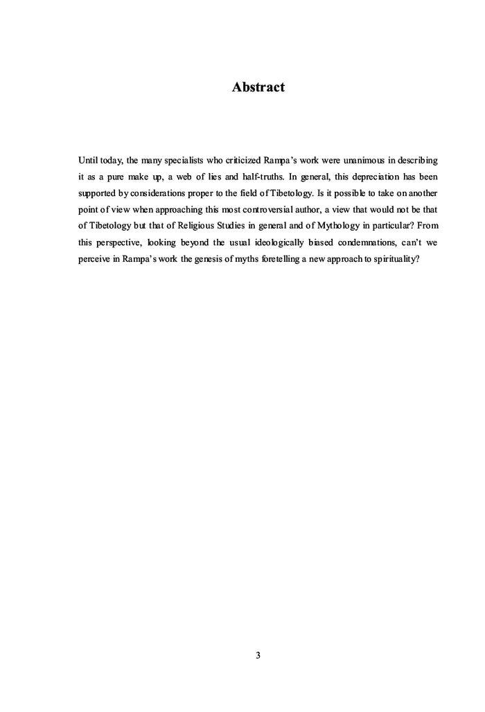 Relire T. Lobsang Rampa