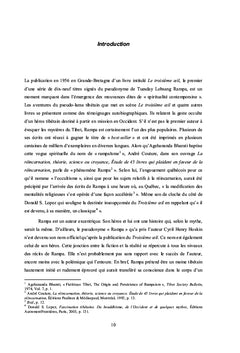 Relire T. Lobsang Rampa