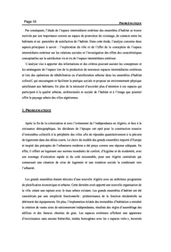 Les espaces intermediaires exterieurs dans l'habitat collectif
