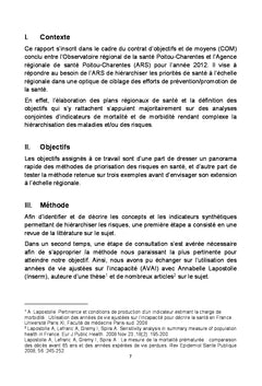 Exploration et test d'une méthode de priorisation des risques en santé
