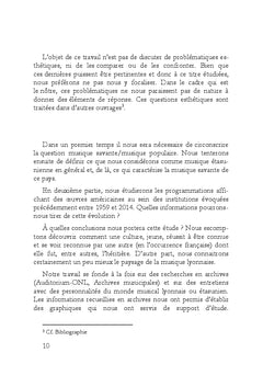 La musique des Etats-Unis dans le paysage musical lyonnais