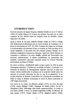 L'image du père dans les romans d'Abdelkébir Khatibi