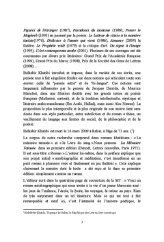 L'image du père dans les romans d'Abdelkébir Khatibi