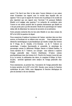 L'image du père dans les romans d'Abdelkébir Khatibi