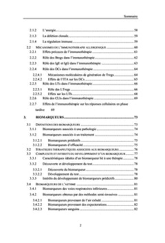 Identifier des biomarqueurs associés à l'immunothérapie allergénique