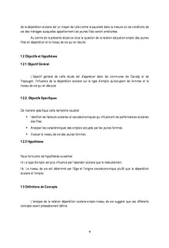 Deperdition Scolaire, emploi et Niveau de Vie A Abidjan