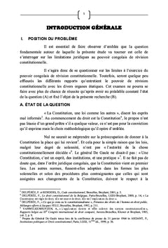 Des limitations au pouvoir congolais de révision constitutionnelle
