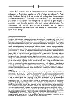 Des limitations au pouvoir congolais de révision constitutionnelle