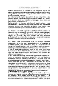 Neuroconnectique: enseignement