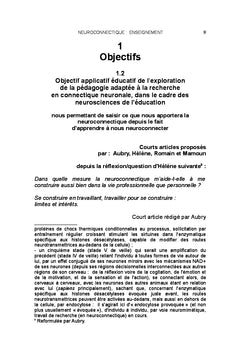 Neuroconnectique: enseignement