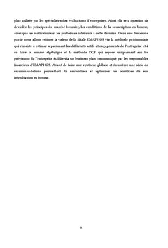 Evaluation et Analyse financiere dans une perspective IPO:eMAPHOS