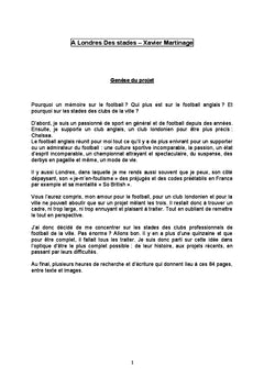 A Londres Des stades